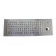 400DPI Metal Industrial Keyboard 104 Keys With Mechanical Trackball