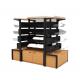 Wooden Display Rack Optional Layer Gondola Shelving for Modern Sweets and Candy