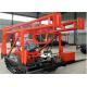 200m Depth Crawler Mounted Drill Rig Hydraulic Automatic Infeed For Building Exploration