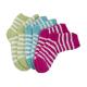 Aloe Infused SPA Socks polyester plush therapy spa sock small stripe pattern