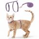 Cat Harness Collar with Leash Set - Fashion Design with durable fastener and quick release buckle