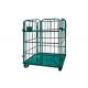 Mesh Heavy Duty Cage Trolley Logistic Warehouse Industrial Workshop Folding Laundry Picking Roll Cage Cart