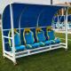 12 Seats Subs Bench Shelter For School Stadium Football Club