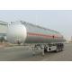 Tri Axle Carbon Steel Tanker Trailer , Oil And Diesel Fuel Tank Trailer 40000L