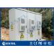 Three Doors Outdoor Base Station Cabinet IP55 With Air Conditioner Cooling System