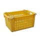 Convenient Handle Collapsible PP Fruit Vegetable Seafood Crates for Easy Storage