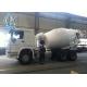 Diesel Fuel Type Concrete Mixing Equipment , Sinotruk Howo 336hp 6x4 8m3 Cement Mixer Truck With Italy Pump