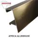 Cameroon Market Standard Color Polishing Aluminium Frame Extrusion Hinge Profile To Make Doors And Windows