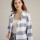 ODM Casual Linen Womens Hooded Coat