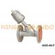 DN40 1-1/2'' Flanged Air Actuated Angle Seat Valve Stainless Steel