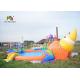 Commercial 3 In 1 Inflatable land Water Parks With Swimming Pool Slide For Party