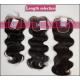 Chinese Human Lace Top Closure Weave / 20 Inch Curly Human Hair Wigs