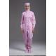 Anti static autoclavable sterilization ESD cleanroom pink coverall with hood in the class 100 workshop