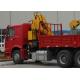 Durable XCMG Knuckle Boom Truck Mounted Crane , Cargo Crane Truck