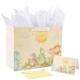 Foldable Neonate Baby Cartoon Gift Shopping Paper Bags with Your Own Logo on Ivory Board