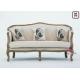 Classical French Style Commercial Booth Seating  With Shapely Backrest And Armrest