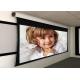 Custom Large Electric Motorized Projector Screen With Aluminum Casing , Remote Control