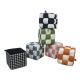 Colorful Lattice Fabric Sponge Minor Chair Household, commercial PU small stool