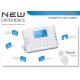 Quad-Band GSM+PSTN Dual Network Touch Keypad LCD Display Wireless Home Alarm System