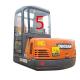 White Excavator Cab Glass DAEWOO DH55 Back Side Position NO.5