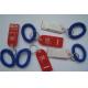 Plastic Spring Wrist Coil Cord W/Flat Whistle for Promotion