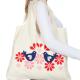 Customized Reusable Womens Cotton Screen Printing Shopping Bags with Handles