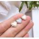Heart Stud 925 Sterling Silver Hypoallergenic Silver Drop Cubic Zirconia Earrings