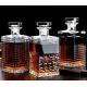 Glass Wine Whisky Bottle with Cork Cap 500ml and 750ml Square Design Empty Bottle