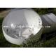 Semi Transparent Inflatable Bubble Tent With Two White Tunnel for hotel