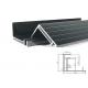 ISO9001 Approved Extruded Aluminium Profiles Solar Panel Frame Silver Black