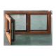 KDSBuilding Sound Proof Aluminum Clad Wood Window with Double Glazed Glass alloy