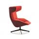 Designer living room modern lounge chair office reception talks rotating armchair horn walk chair
