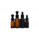 Matte Empty 30ml 100ml Essential Oil Bottle Dark Color Cosmetic Dropper