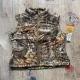 High Collar Camo Print Utility Gilet Vest With Thermo Reflective Lining