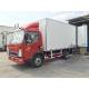 4x2 Driving 10 Tons Refrigerator Box Truck 140 hp For Fruit Transport