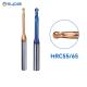 CNC Long Neck End Mill 2 Flutes Machining Customized Overall Length With Coating
