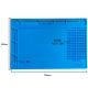 Non Toxic Blue ESD Rubber Mat Silicone Rubber Phone Mat with magnetic section