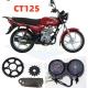 Customized Motorcycle Fairing Kits 2 Wheeler Spare Parts For BAJAJ CT125