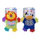 10  BPA Free Plush Animal Teether Infant Baby Toys with 4 Textured Paws Lion Bear