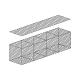 100*120mm Double Twisted Hexagonal Wire Mesh 2x1x0.5M Gabion Box Retaining Wall