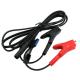 A00400 1.8m Topcon Data Cable Black And Red Gps Sae To Alligator Clip