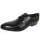 Toe Mens Black Dress Shoes , Italian Handmade Plain Toe Dress Shoes Men 2018