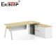 Discounted Modern Style Wooden Office Desk with Storage Cabinet