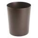 Round Metal Small Trash Can Wastebasket, Garbage Container Bin for Bathrooms, Powder Rooms, Kitchens, Home Offices