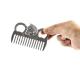 Aluminium Horse Grooming Comb , 12.7cm*6.3cm Horse Mane and tail Comb