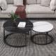 Round Marble 99kg SS Coffee Table Dia 95cm X Height 40cm Modern Furniture