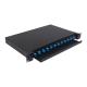 12 Core 1U Rack Mount Fiber Optic Patch Panel For FTTX Network Cable Management