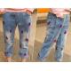 Cotton Children Jeans Custom Logo Kid Stretch Denim Pants Girls Fashion Jrt23