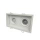 Aluminum Square Mr16 Gu10 Light Fittings With Two Heads 3000K - 5000K