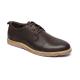 Dark Coffee Antiodor Mens Breathable Leather Shoes Lace Up